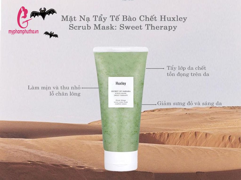 công dụng Mặt Nạ Tẩy Tế Bào Chết Huxley Secret Of Sahara Scrub Mask Sweet Therapy
