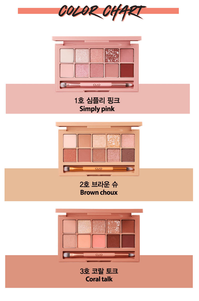 Bảng phấn mắt Clio Pro Eye Pallete chính hãng Hàn Quốc