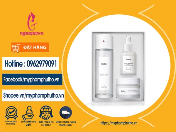 Bộ dưỡng trắng da Huxley cao cấp Hàn Quốc mua ở đâu