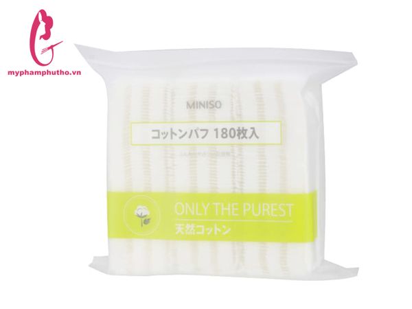 Bông tẩy trang Miniso Only The Purest 180 miếng Nhật Bản Mua ở Đâu