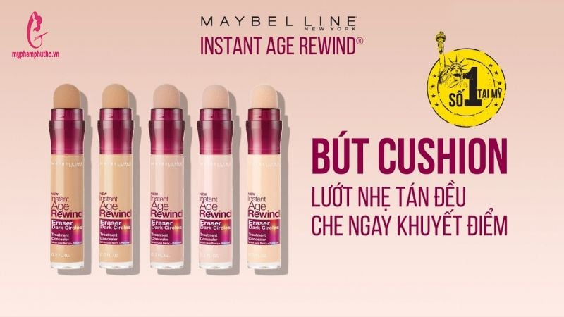 Bút Kem Cushion Che Khuyết Điểm Maybeline Instant Age Rewind Concealer