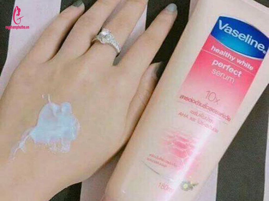 cách dùng Kem dưỡng thể Vaseline 10X Healthy White Perfect Serum