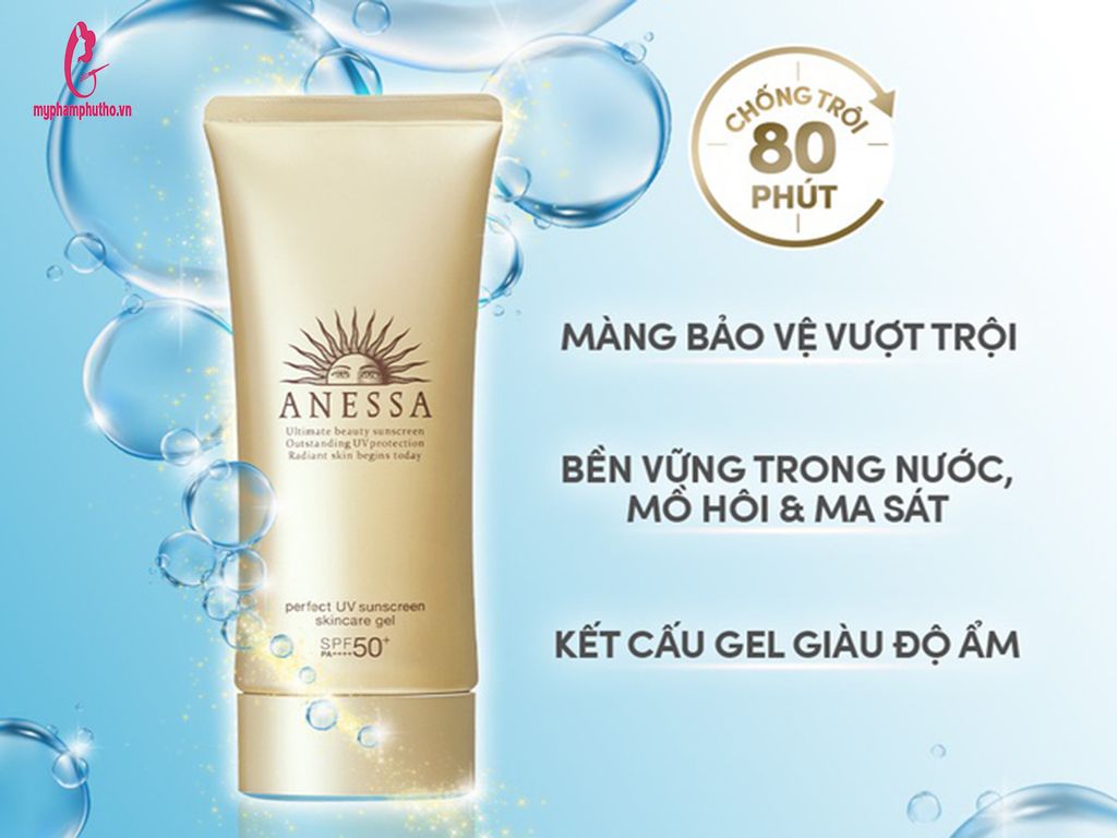 công dụng  Kem Chống Nắng Anessa Perfect UV Sunscreen Skincare Gel