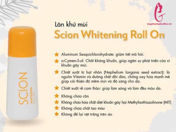 Lăn khử mùi ôi nách Scion Nuskin USA