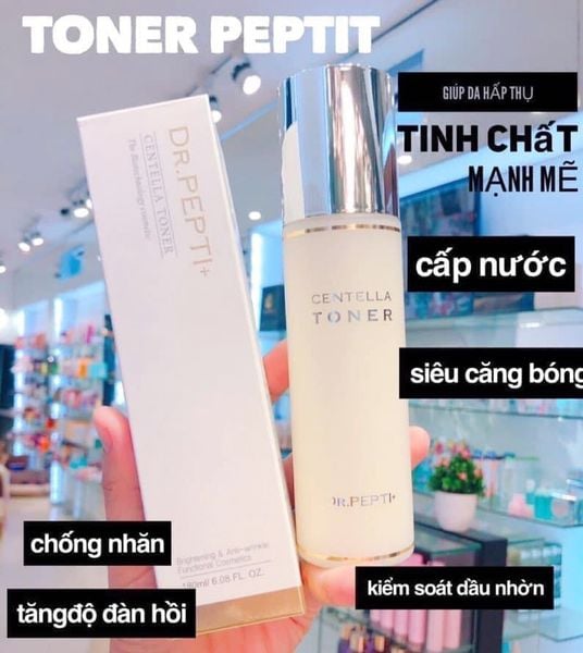 Công Dụng Nước Hoa Hồng Dr.Pepti Centella Toner Hàn Quốc