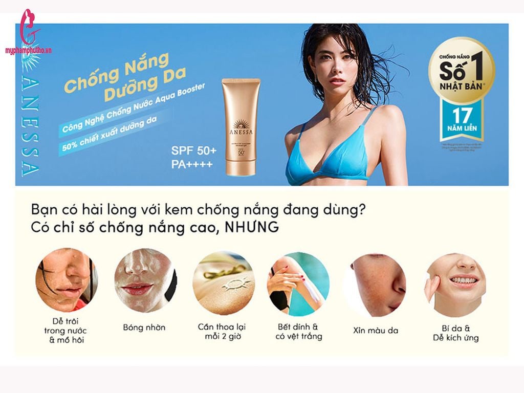 Kem Chống Nắng Anessa Perfect UV Sunscreen Skincare Gel