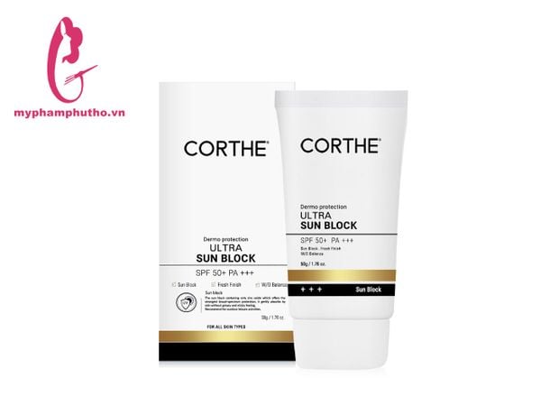 Kem chống nắng Corthe Ultra Sun Block SPF 50+ PA +++