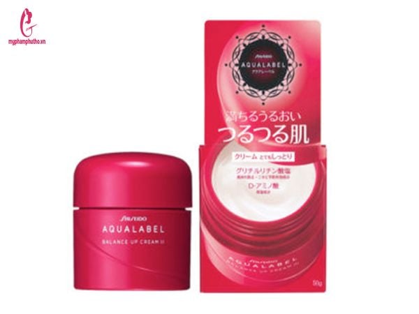 Kem dưỡng Shiseido Aqualabel Moisture Cream màu đỏ