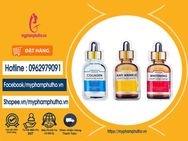 Mặt Nạ Tế Bào Gốc Ampoule Mask Natural Beauty Mua ở Đâu