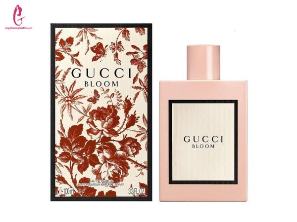 Nước Hoa Gucci Bloom Eau De Parfum Vaporisateur Natural Spray ( màu hồng)