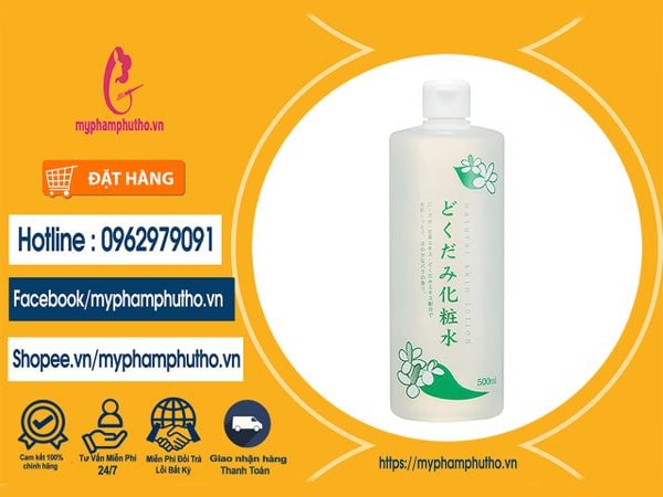 Nước hoa hồng diếp cá Dokudami Natural Skin Lotion Nhật Mua ở Đâu