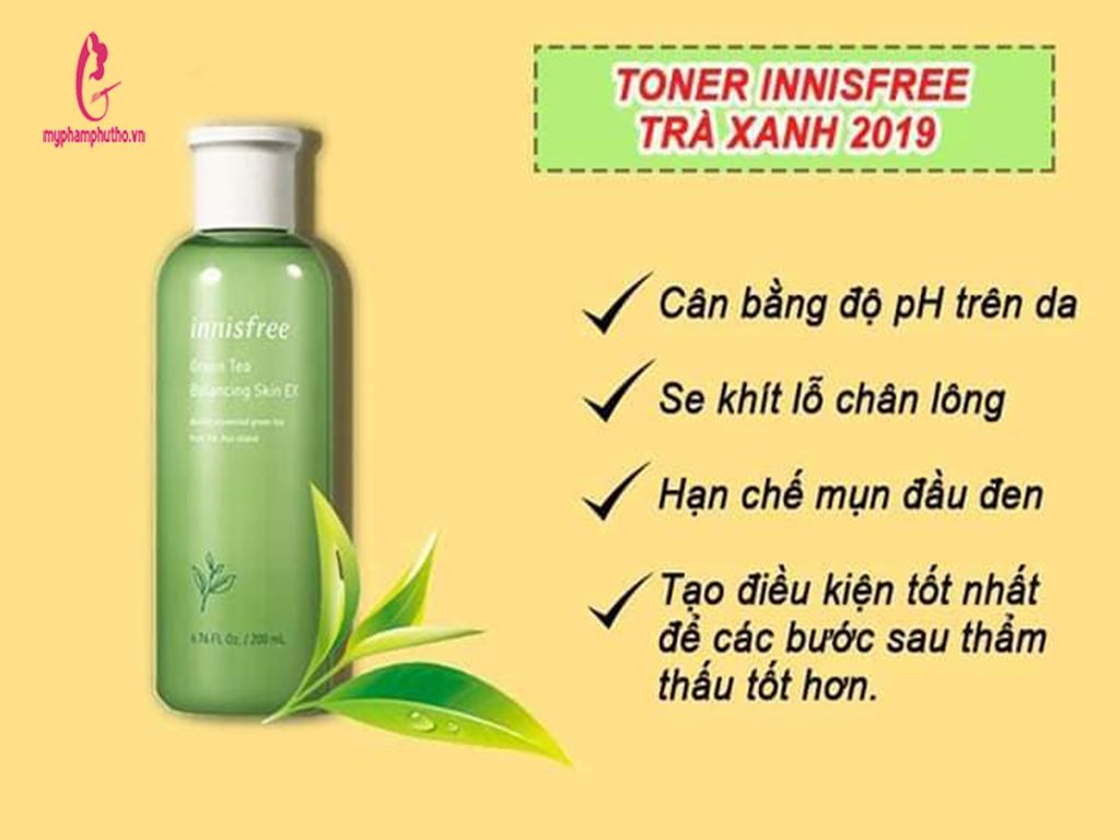 Nước Hoa Hồng Trà Xanh Innisfree Green Tea Balancing Skin EX 200ml