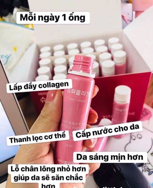 Nước uống Collagen VB Vital Beautie hộp 30 chai Hàn Quốc - myphamphutho.vn