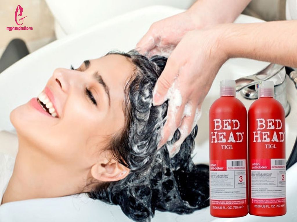 Review Cặp Dầu Gội Xả Bed Head TIGI Phục Hồi Tóc