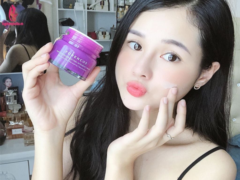 review Kem Dưỡng Forencos Peptide Redensifying Intensive Cream ( Màu tím)