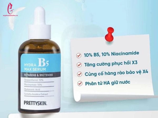 thành phần Serum Hydra B5 max PrettySkin dưỡng ẩm phục hồi da