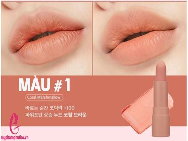 Son Thỏi Lì Peripera Ink The Airy Velvet Stick màu 01