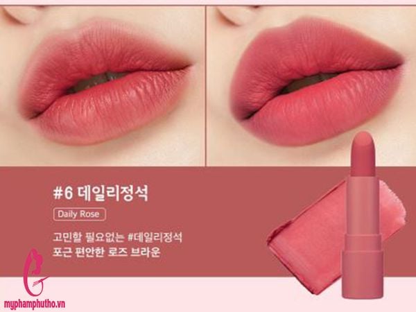 Son Thỏi Lì Peripera Ink The Airy Velvet Stick màu 06