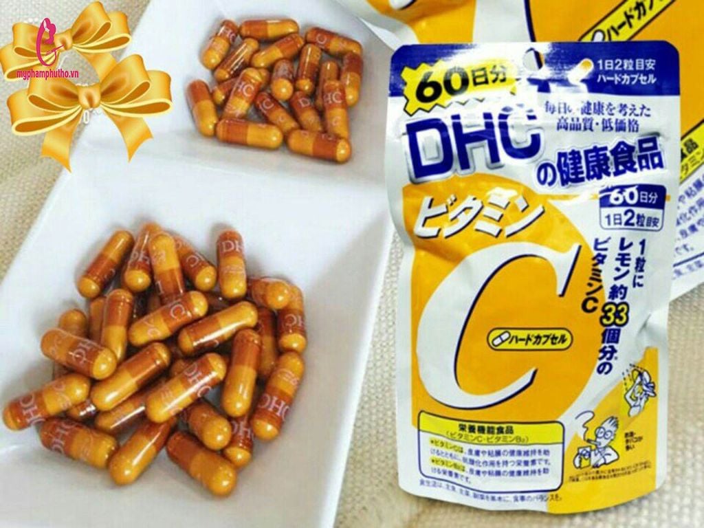 thành phần Viên Uống Trắng Da Vitamin C DHC Nhật Bản