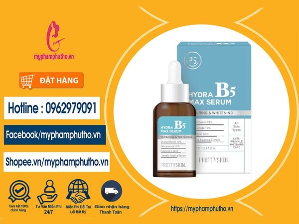 Tinh Chất dưỡng ẩm phục hồi da Hydra B5 max Serum PrettySkin Mua ở Đâu