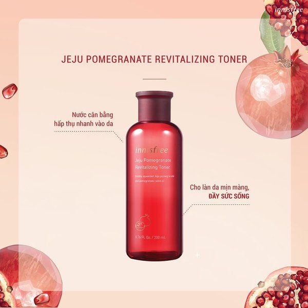 công dụng toner innisfree lựu đỏ