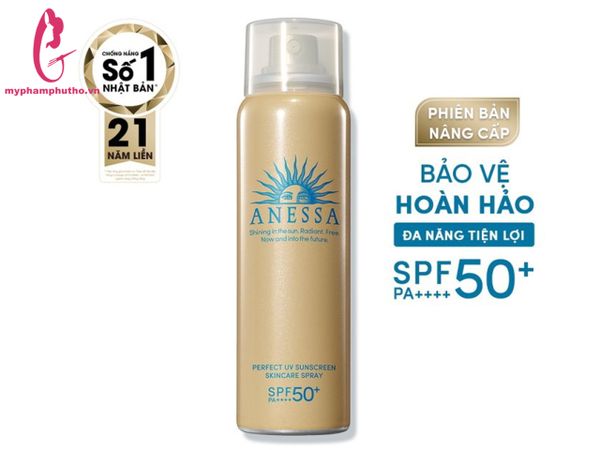 Xịt Chống Nắng Anessa Perfect UV Suncreen Skincare Spray SPF 50+ PA +++