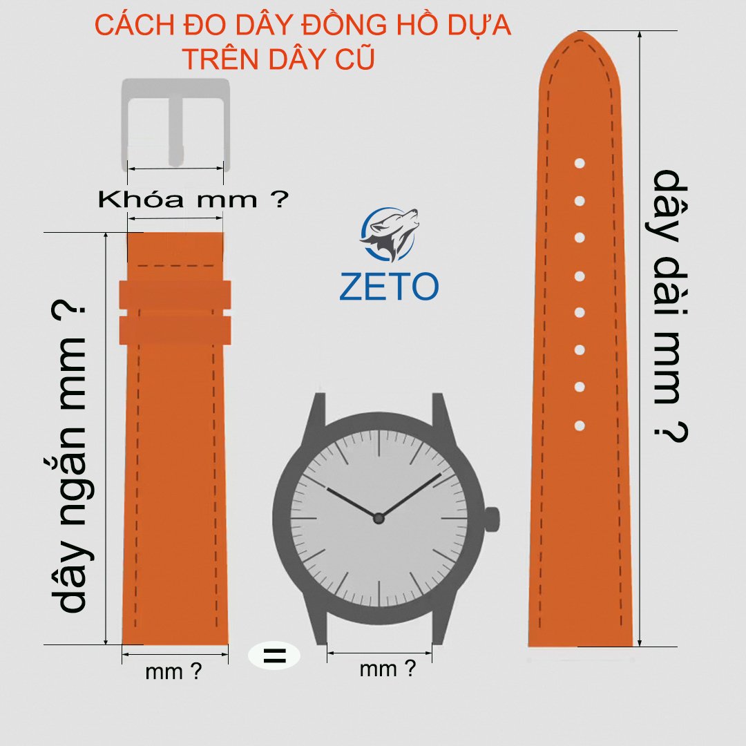 cách đo size dây da đồng hồ