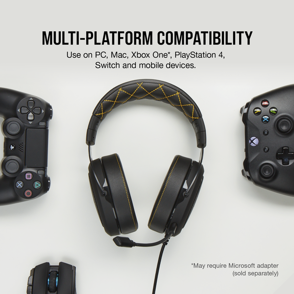 Tai nghe Corsair HS60 Pro Surround 7.1 Yellow (CA-9011214-AP)