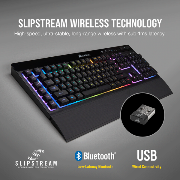 Bàn phím giả cơ Corsair K57 RGB Wireless (CH-925C015-NA)
