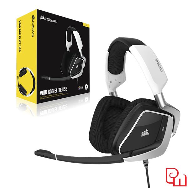 Tai nghe chơi game Corsair VOID RGB ELITE USB 7.1 White (CA-9011204-AP)