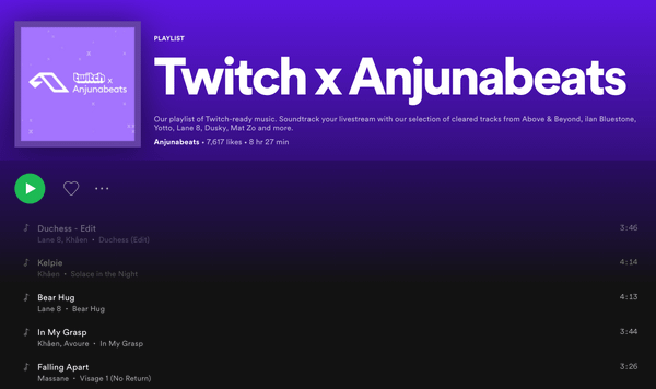 Anjunadeep bất ngờ "bật đèn xanh" cho trên 500 sản phẩm âm nhạc trên nền tảng livestream Twitch!