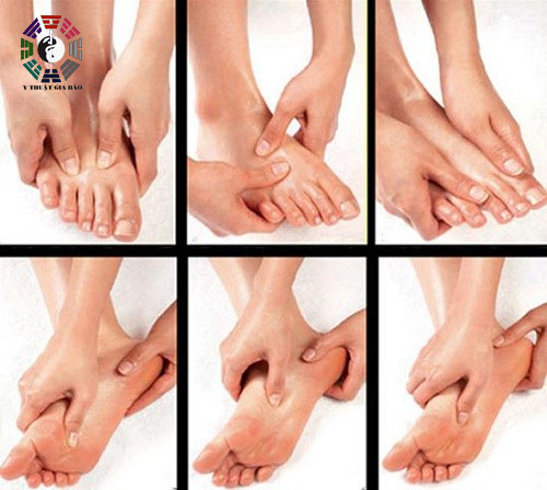 Cách bấm các huyệt bàn chân  