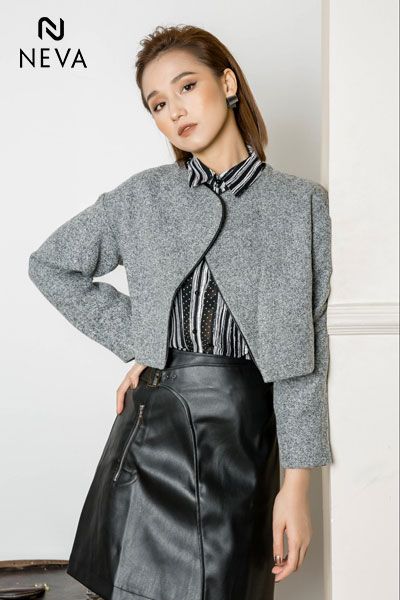 Áo vest, kiểu dáng croptop cổ tròn – MM Outfit