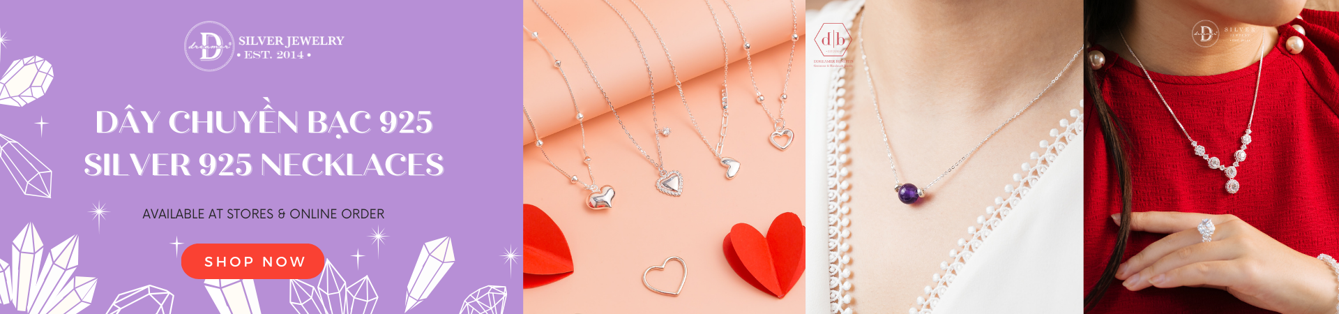 Tất Cả Dây Chuyền Bạc 925 - All Silver Necklace Collection