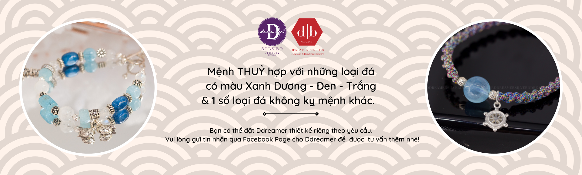 Vòng đá phong thuỷ dành cho mệnh Thuỷ