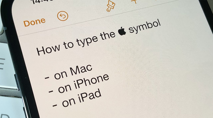 Mẹo chèn logo Apple trên iPhone, iPad và máy Mac siêu ngầu
