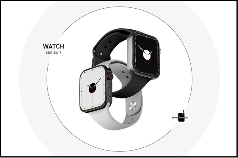 Apple Watch Series 7 xuất hiện tuyệt đẹp trong bản concept mới: Màn hình to, viền siêu mỏng, các cạnh vuông vức sang trọng