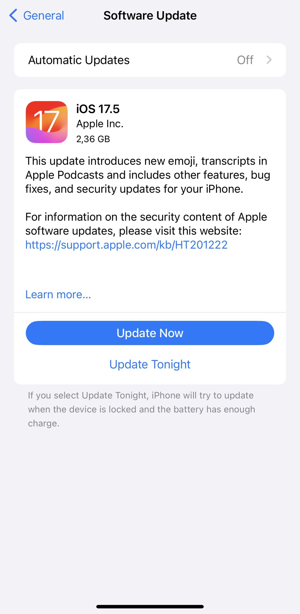 iOS 17.5 chính thức ra mắt