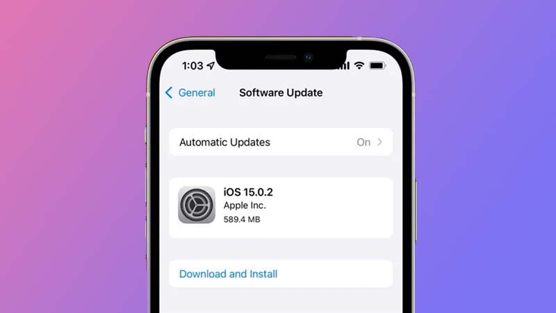 Apple tung bản cập nhật iOS 15.0.2