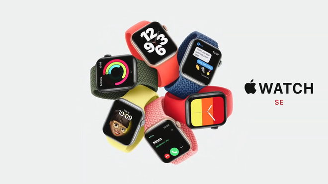 Apple ra mắt Apple Watch SE giá rẻ: Thiết kế giống Series 6, giá từ 279 USD