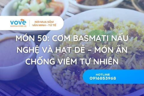 Món 44: Cơm Basmati Nấu Sữa Nghệ – Thơm Ngon, Bổ Dưỡng, Tốt Cho Sức Khỏe