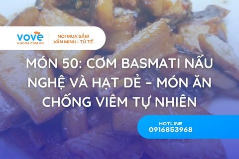 Món 50: Cơm Basmati Nấu Nghệ Và Hạt Dẻ – Món Ăn Chống Viêm Tự Nhiên