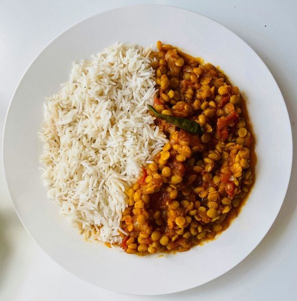 Cơm Basmati Nấu Đậu Gà Kiểu Ấn Độ