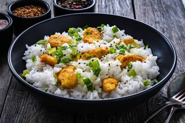cơm Basmati Xào Tofu Và Rau Củ