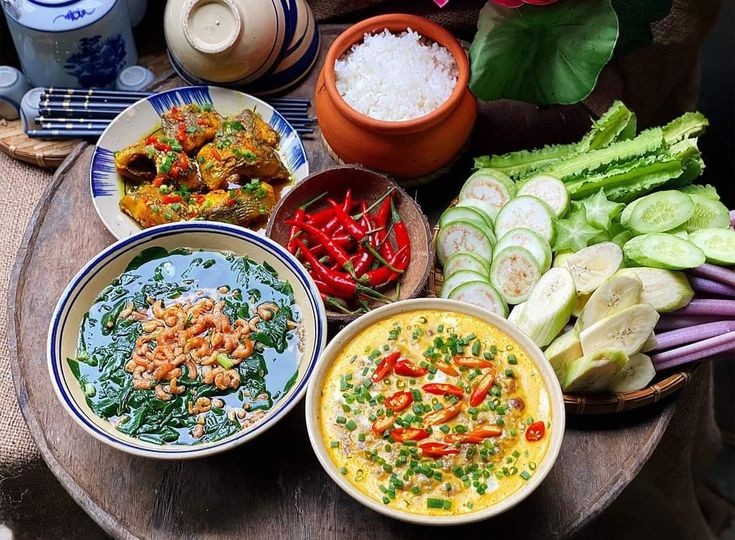khám phá các món ăn kèm mắm cá linh chưng cùng khoca