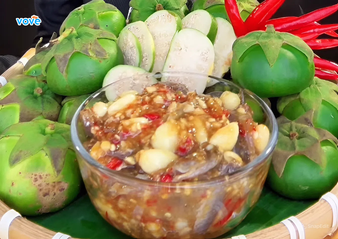 mắm cá linh ăn cùng trái bần ứa nước miếng