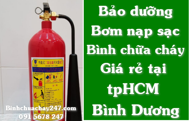 Bơm nạp sạc bảo dưỡng bình chữa cháy giá rẻ tại tpHCM và Bình Dương