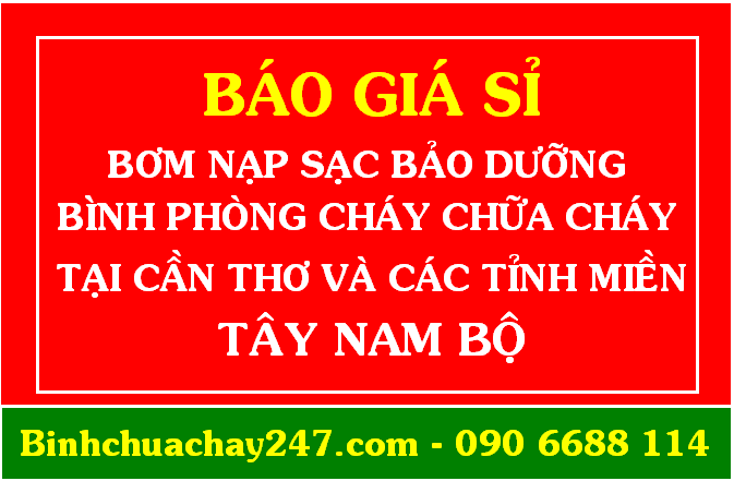 Bơm nạp sạc bình phòng cháy chữa cháy PCCC giá sỉ giá rẻ ở Cần Thơ, miền Tây Nam Bộ