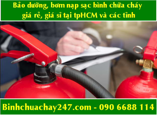 Bảo dưỡng bơm nạp sạc bình chữa cháy giá rẻ, giá sỉ hết hạn, cũ, đã qua sử dụng tại tpHCM