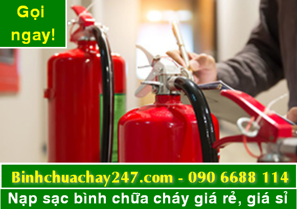 Bảo dưỡng, bơm nạp sạc bình chữa cháy hết hạn, đã qua sử dụng tại tpHCM cập nhật 2024